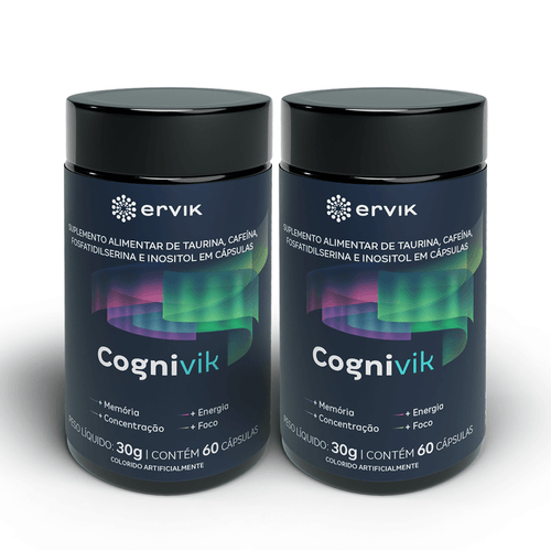 Kit Cognivik Suplemento para Maior Performance Mental - 2 Unidades