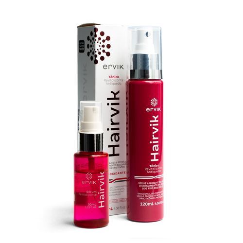 Kit Tônico Capilar Hairvik Feminino e Hairvik Sérum Reparador