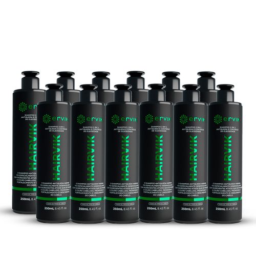 Kit Shampoo Hairvik Masculino - 12 Unidades